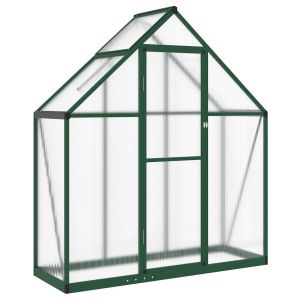 Estufa com estrutura de base 169x58x195 cm alumínio verde