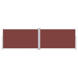 Toldo lateral retrátil 160x600 cm castanho