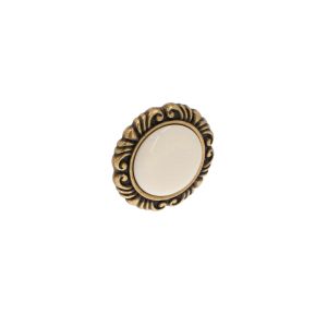 Puxadores para móveis, zamac e porcel, com 41 mm de diâmetro lote  25