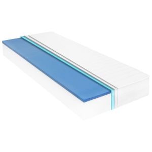Colchão 90x200 cm espuma viscoelástica c/ memória 18 cm pt2269