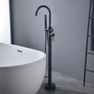 Misturador de banheira independente sky bath preto mate inox s304