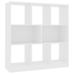 vidaXL estantería librería madera contrachapada blanco 97,5x29,5x100cm