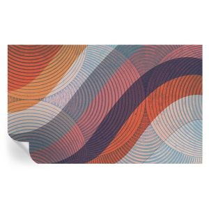Papel de parede adesivo ondas coloridas 416x254 tulup