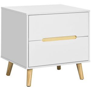 Mesa de cabeceira 50x40x50.5 cm color blanco Homcom, casa - quarto