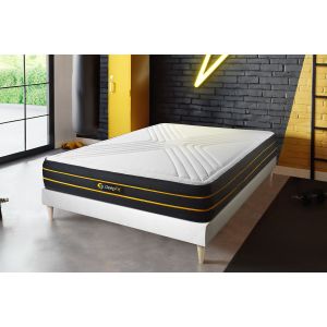 Conjunto de estrado branco + colchão sleepfit ultra (120x220 cm - espuma vi