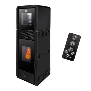 Salamandra a pellets sannover ardoria 13 kw com forno