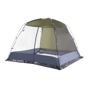 Tenda de jardim beekdaelen poliéster 305x305x213cm - verde/cinza [pro.tec]