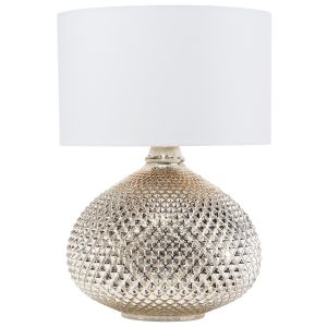 Candeeiro de mesa madon vidro dourado