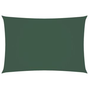 vidaXL toldo de vela rectangular tela oxford verde oscuro 2,5x4,5 m