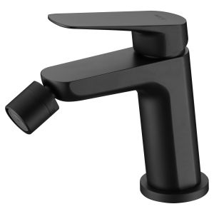 Torneira monocomando para bidê preta fosca em latão com cartucho cerâmico