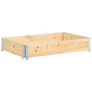 Arriate de madera maciza de pino 80x120 cm