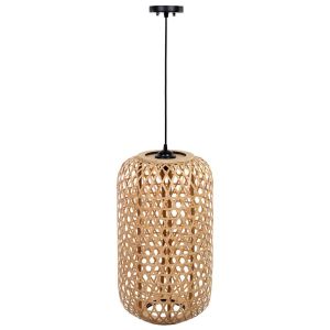 Candeeiro de teto em bambu, d31x55a cm