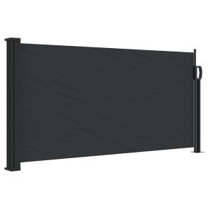 vidaXL toldo lateral retráctil negro 100x500 cm