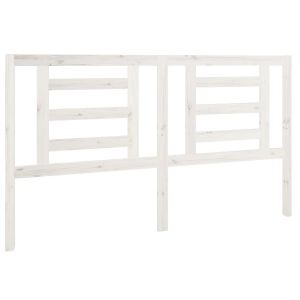 vidaXL cabecero de cama madera maciza de pino blanco 166x4x100 cm