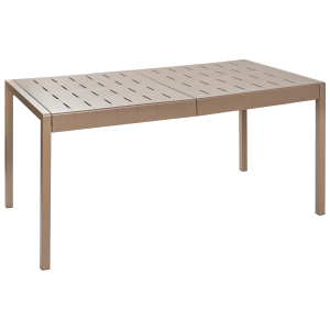 Mesa de refeição de jardim bartica 154 cm 84 cm castanho
