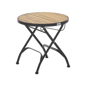 Mesa de apoio madeira de acácia castanho lascari