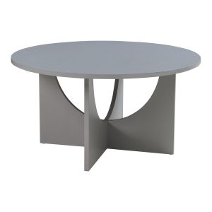 Mesa de centro - helloshop26 - 80 x 42 cm - cinza claro - montagem fácil -