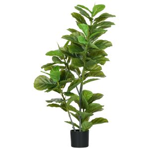 Planta artificial peva e metal verde 15x15x110 cm