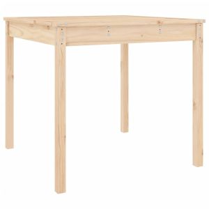 Mesa de jardim 82,5x82,5x76 cm madeira de pinho maciça