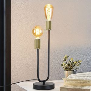 Nettlife candeeiro de mesa E27 preto 17x44