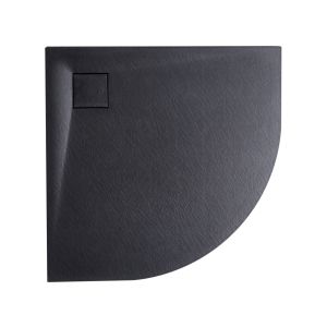 Base de duche paron 80 x 80 x 3 cm preto