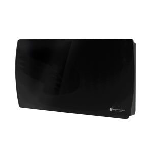 Radiador elétrico de parede em vidro sorimo nf 2000 w preto sannover