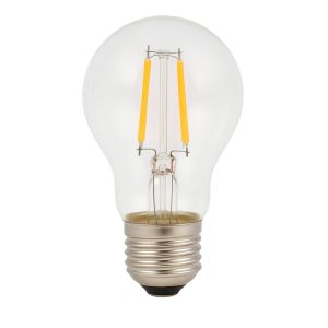 Lâmpada LED a60 E27 filamento 4w 550lm. Luz quente 2700k