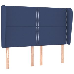 vidaXL cabecero con orejas de tela azul 147x23x118/128 cm