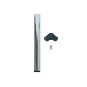 Emuca pé de mesa, diâmetro 60mm, h 870mm, aço, níquel satinado