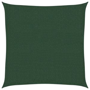 vidaXL toldo de vela hdpe verde oscuro 160 g/m² 2,5x2,5 m