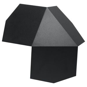 Lámpara de pared tre 2 negro acero 30x8x30cm
