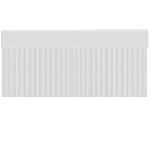 Porta PVC cortina onda opaca branco / 120 x 220