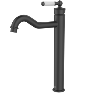 Leeds mezclador alto lavabo rétro negro