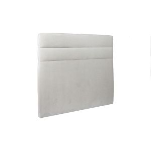 Cabeceira 200 cm lignes - tecido de veludo cinzento claro - cinzento claro