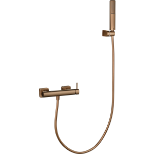 Kit de duche monocomando toscana ouro rosa escovado [ imex® ]