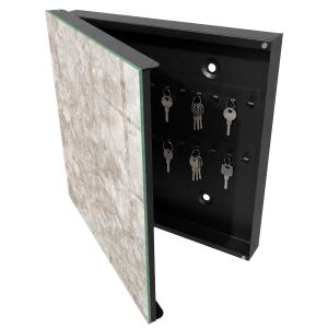 Caixa para chaves de vidro 30x30x5, abertura à esquerda tulup