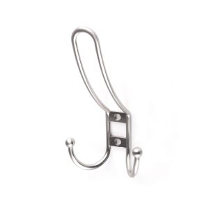 Rei | cabide triplo modelo c6804 | zamak níquel acetinado | 69x116x54 mm |