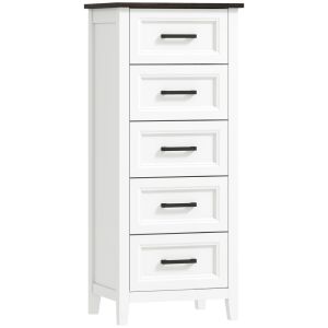 Cómoda 45 x 35 x 106 cm mdf color blanco Homcom