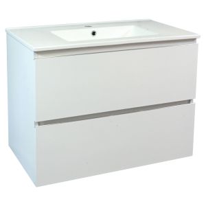 Trendy móvel de parede - 2 gavetas - 80cm -  branco mate - lavatório
