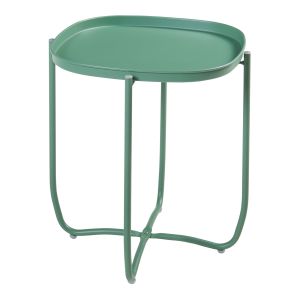 Mesa de centro - helloshop26 - consola de apoio - tabuleiro removível - aço