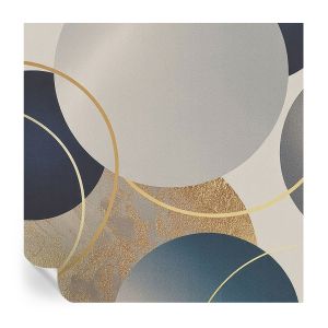 Papel de parede vinílico círculos criativos 250x250 tulup