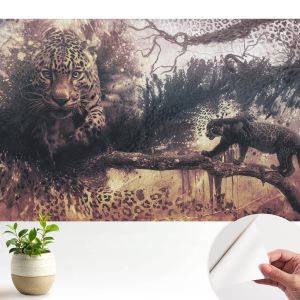 Papel de parede autocolante tema da floresta 250x250 tulup