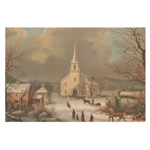 Papel de parede tnt 312x219 paisagem de inverno tulup
