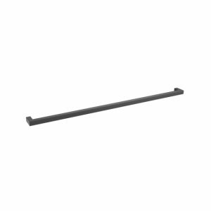 Puxador para móveis, aço inox, dist entre furos 640 mm, preto,balagem  25
