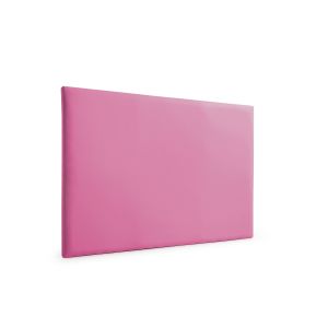 Cabeceira estofada neus pele sintética 170x120x5 cm - rosa - moonia