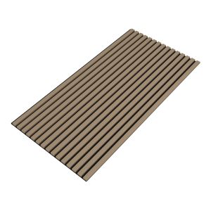 Set 8 painéis acústicos 3d vang mdf 120x60x2 cm (5,76 m²) - nogueira clara