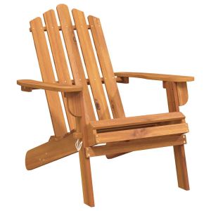 Cadeira adirondack para jardim em madeira de acácia maciça