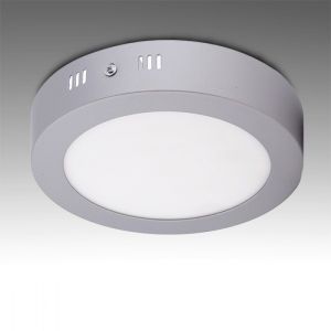 Luminária de teto LED 12w 1200lm 6000ºk circular cromada 40.000h