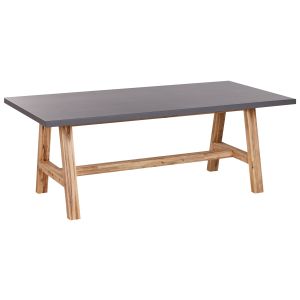 Mesa de refeição de jardim tonnare 200 cm 100 cm betão cinzento