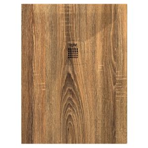 Ondee - base de duche nola 3 - cortável - 80x100 - nogueira - batoque